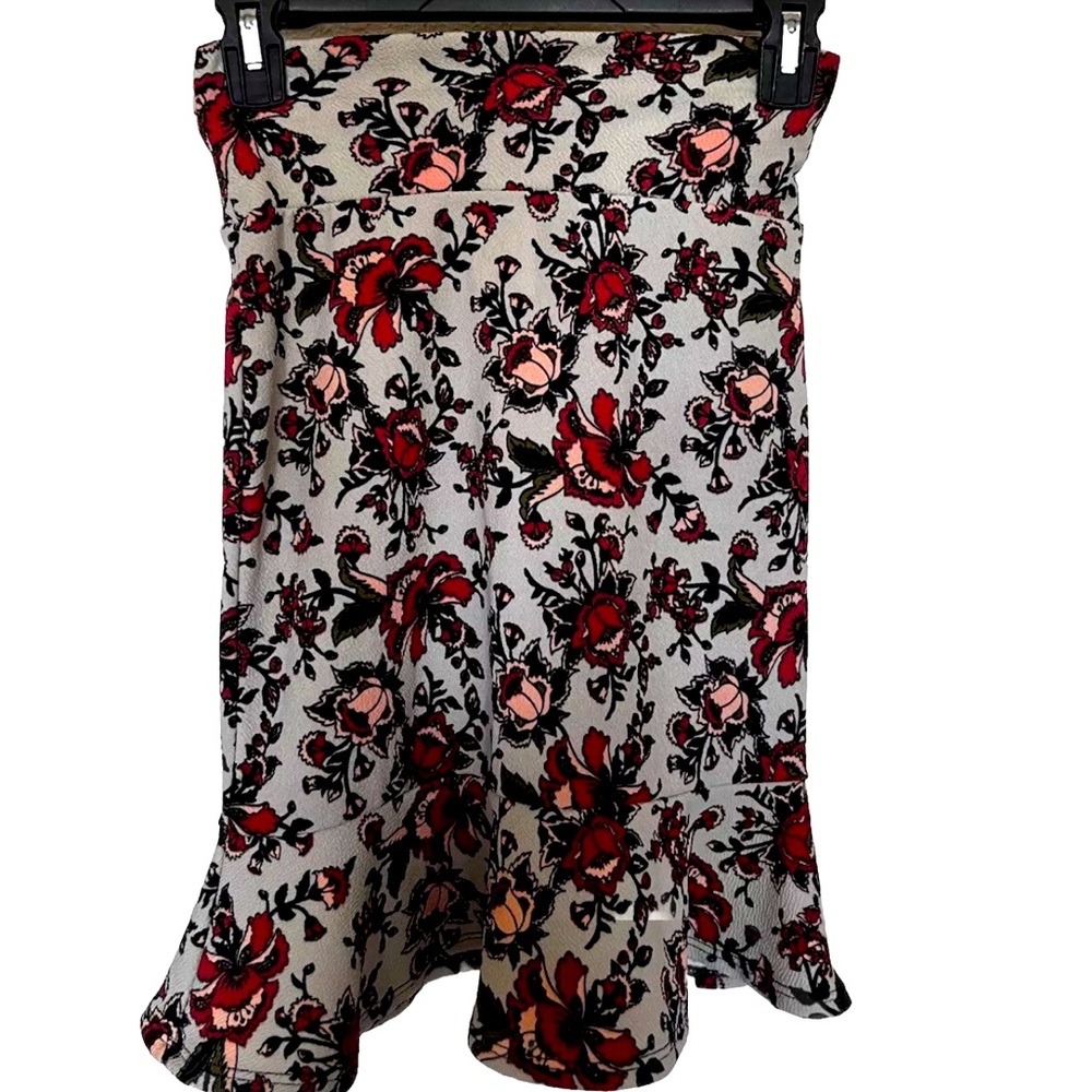 Agnes & Dora women’s Floral Ruffle Pull-On Pencil Flounce Skirt